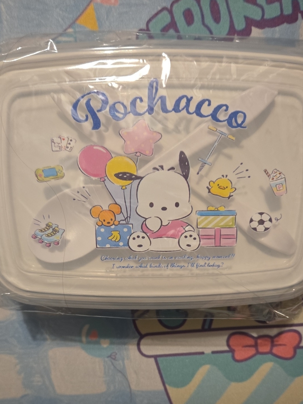 White Decorative Party Serving Tray - Cute Sanrio Design